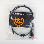Компонентный кабель ROCKDALE XC-001-1M, 3,5 мм Stereo Mini Jack (папа) - 2 х RCA(папа), 1 м, черный – фото 10