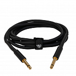 Инструментальный (гитарный) кабель ROCKDALE Wild B3, 6,3 мм Mono Jack (папа) x 2, 3 м, черный – фото 4