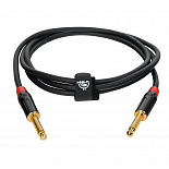 Инструментальный кабель ROCKDALE IC070-2M, 6,3 мм Mono Jack (папа) х 2, 2 м, черный – фото 4
