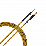Инструментальный (гитарный) кабель ROCKDALE Wild EY3, 6,3 мм Mono Jack (папа) x 2, 3 м, желтый – фото 5