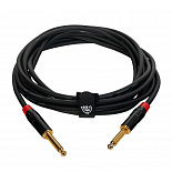 Инструментальный кабель ROCKDALE IC070-5M, 6,3 мм Mono Jack (папа) x 2, 5 метров, черный – фото 4