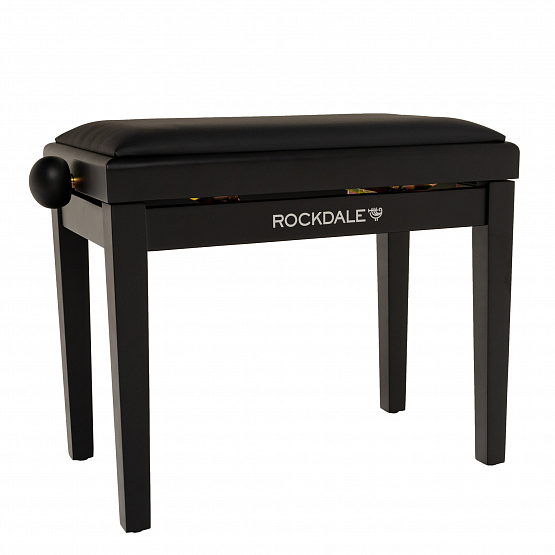 Банкетка с регулировкой высоты для пианиста ROCKDALE Rhapsody 131 Black | Музыкальные инструменты ROCKDALE