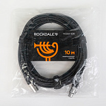 Микрофонный кабель ROCKDALE MC001-10M, XLR (папа) - XLR (папа), 10 м, черный – фото 6