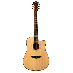 Электроакустическая гитара ROCKDALE Aurora D5-E Gloss C NAT