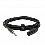 Микрофонный кабель ROCKDALE XF001-3M, XLR (мама) - 6,3 мм Stereo Jack(папа), 3 м, черный – фото 4