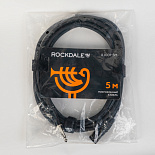 Микрофонный кабель ROCKDALE XJ001-5M, XLR (папа) - 6,3 мм Stereo Jack(папа), 5 м, черный – фото 7