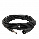 Микрофонный кабель ROCKDALE MN001-10M, XLR (папа) - 6,3 мм Mono Jack(папа), 10 м, черный – фото 3