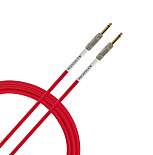 Инструментальный (гитарный) кабель ROCKDALE Wild A3, 6,3 мм Mono Jack (папа) x 2, 3 м, красный – фото 6