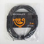 Микрофонный кабель ROCKDALE MN001-5M, XLR (папа) - 6,3 мм Mono Jack(папа), 5 м, черный – фото 7