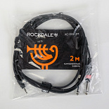 Компонентный кабель ROCKDALE XC-001-2M, 3,5 мм Stereo Mini Jack (папа) - 2 х RCA(папа), 2 м, черный – фото 7