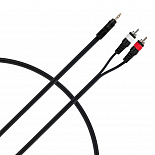 Компонентный кабель ROCKDALE XC-001-3M, 3,5 мм Stereo Mini Jack (папа) - 2 x RCA (папа), 3 м, черный – фото 5