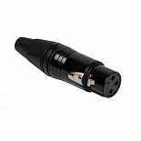 Металлический кабельный разъем ROCKDALE XLR 057, XLR (мама), 3 pin, черный – фото 2