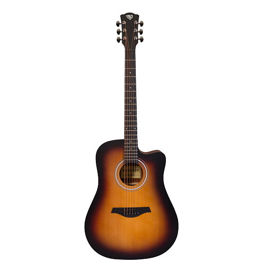 Купить Акустическая гитара ROCKDALE Aurora D3 C SB Satin по цене 10 900 ₽ на официальном сайте представителя Rockdale в Москве и России
