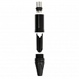 Металлический кабельный разъем ROCKDALE XLR058, XLR (папа), 3 pin, черный – фото 4