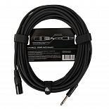Микрофонный кабель ROCKDALE MN001-10M, XLR (папа) - 6,3 мм Mono Jack(папа), 10 м, черный – фото 2