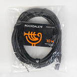 Микрофонный кабель ROCKDALE MN001-10M, XLR (папа) - 6,3 мм Mono Jack(папа), 10 м, черный – фото 7