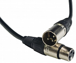 Микрофонный кабель ROCKDALE IC001.10 XLR(папа) x 2, 0,5 м, черный – фото 2
