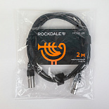 Микрофонный кабель ROCKDALE MC001-2M, XLR (папа) - XLR (папа), 2 м, черный – фото 5