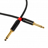Инструментальный кабель ROCKDALE IC070-3M, 6,3 мм Mono Jack(папа) х 2, 3 м, черный – фото 5