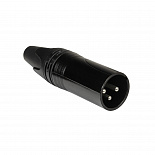 Металлический кабельный разъем ROCKDALE XLR058, XLR (папа), 3 pin, черный – фото 2