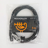 Микрофонный кабель ROCKDALE XF001-5M, XLR (мама) - 6,3 мм Stereo Jack(папа), 5 м, черный – фото 6