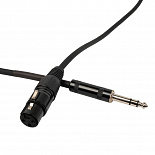 Микрофонный кабель ROCKDALE XF001-5M, XLR (мама) - 6,3 мм Stereo Jack(папа), 5 м, черный – фото 5
