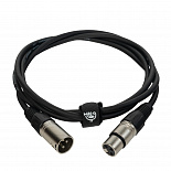 Микрофонный кабель ROCKDALE MC001-2M, XLR (папа) - XLR (папа), 2 м, черный – фото 4