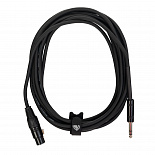 Микрофонный кабель ROCKDALE XF001-5M, XLR (мама) - 6,3 мм Stereo Jack(папа), 5 м, черный – фото 3