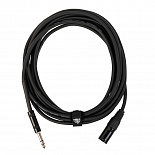 Микрофонный кабель ROCKDALE XJ001-5M, XLR (папа) - 6,3 мм Stereo Jack(папа), 5 м, черный – фото 3