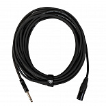 Микрофонный кабель ROCKDALE MN001-10M, XLR (папа) - 6,3 мм Mono Jack(папа), 10 м, черный – фото 4