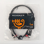 Компонентный кабель  ROCKDALE DC008-1M, 2 RCA (папа) - 2 RCA (папа), 1 м, черный – фото 7