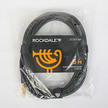 Инструментальный кабель ROCKDALE IC070-5M, 6,3 мм Mono Jack (папа) x 2, 5 метров, черный – фото 7